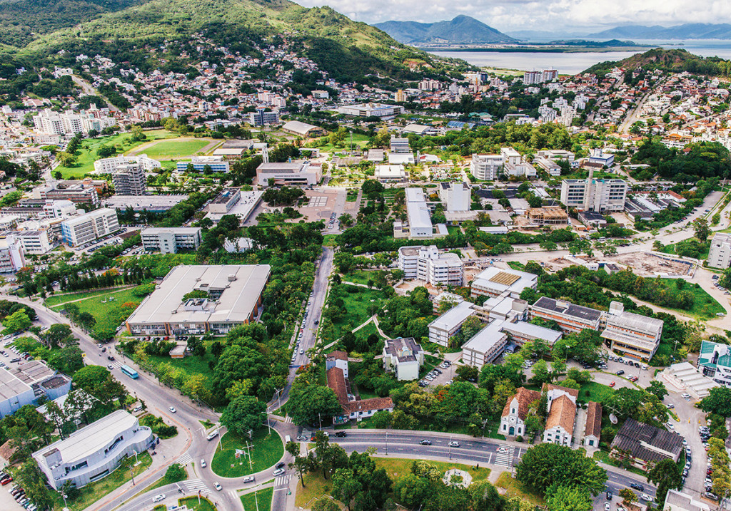 Vista aérea do Campus Florianópolis da UFSC